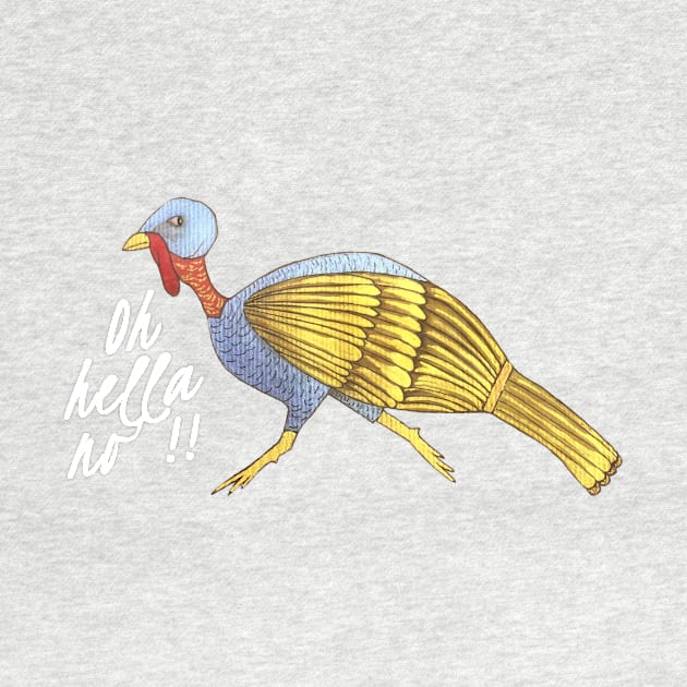 Funny Runaway Golden Turkey by DesignsByMonique